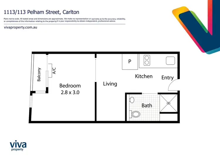 Floorplan of Homely apartment listing, 1113/131 Pelham Street, Carlton VIC 3053