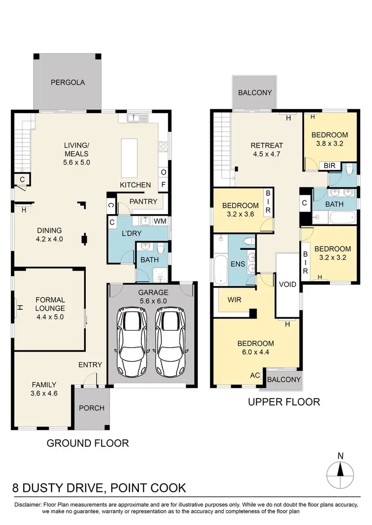 Floorplan of Homely house listing, 8 Dusty Drive, Point Cook VIC 3030