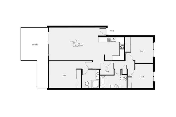 Floorplan of Homely apartment listing, 18/3-7 Nellie Street, Parramatta Park QLD 4870