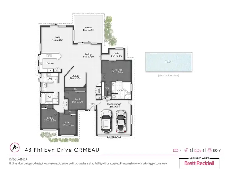 Floorplan of Homely house listing, 43 Philben Drive, Ormeau QLD 4208