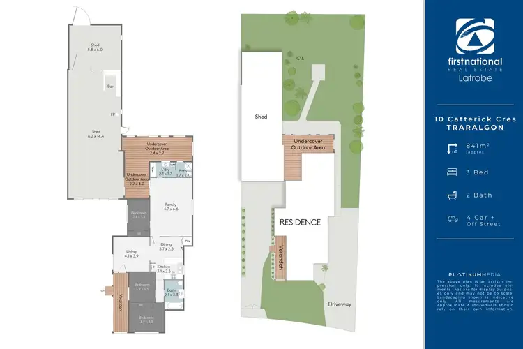 Floorplan of Homely house listing, 10 Catterick Crescent, Traralgon VIC 3844