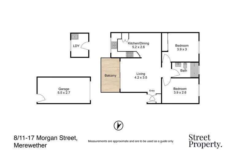 Floorplan of Homely apartment listing, 8/11-17 Morgan Street, Merewether NSW 2291