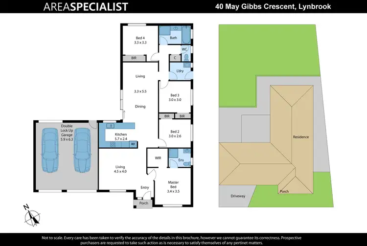 Floorplan of Homely house listing, 40 May Gibbs Crescent, Lynbrook VIC 3975