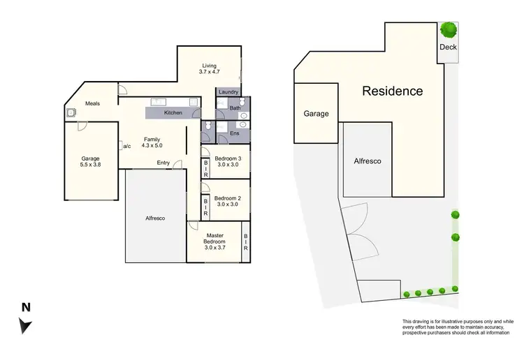 Floorplan of Homely unit listing, 1/43 Theodore Avenue, Noble Park VIC 3174