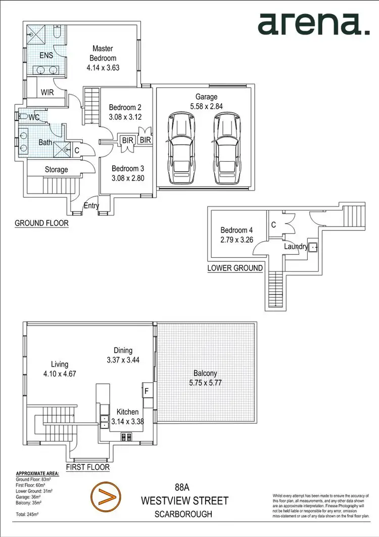 Floorplan of Homely house listing, 88A Westview Street, Scarborough WA 6019