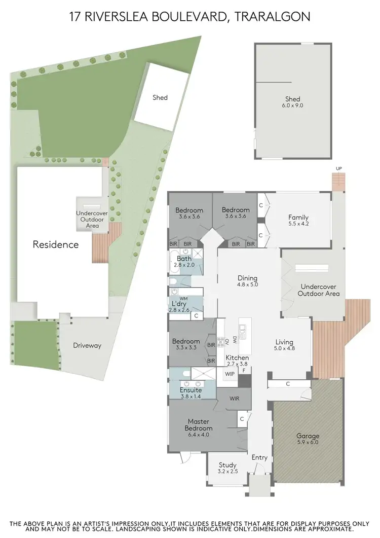Floorplan of Homely house listing, 17 Riverslea Boulevard, Traralgon VIC 3844