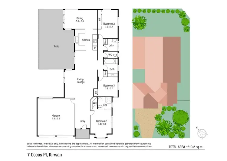 Floorplan of Homely house listing, 7 Cocos Place, Kirwan QLD 4817