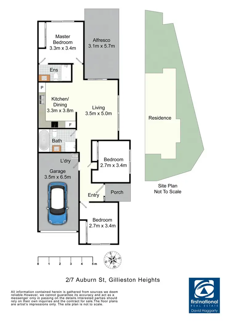 Floorplan of Homely semi-detached listing, 2/7 Auburn Street, Gillieston Heights NSW 2321