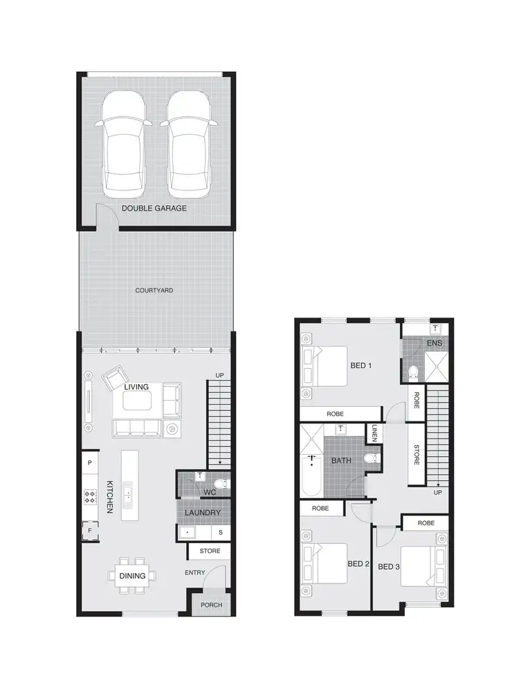 Floorplan of Homely townhouse listing, 76/45 Negus Crescent, Watson ACT 2602