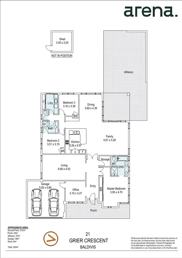 Floorplan of Homely house listing, 21 Grier Crescent, Baldivis WA 6171