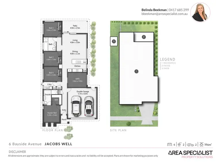 Floorplan of Homely house listing, 6 Bayside Avenue, Jacobs Well QLD 4208