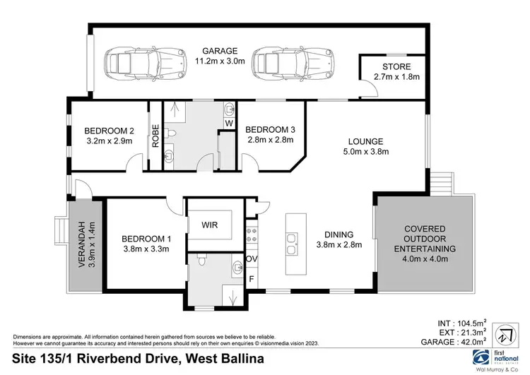 Floorplan of Homely house listing, 135/1 Riverbend Drive, West Ballina NSW 2478