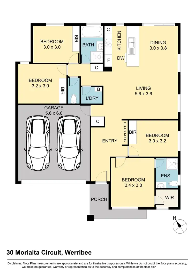 Floorplan of Homely house listing, 30 Morialta Circuit, Werribee VIC 3030