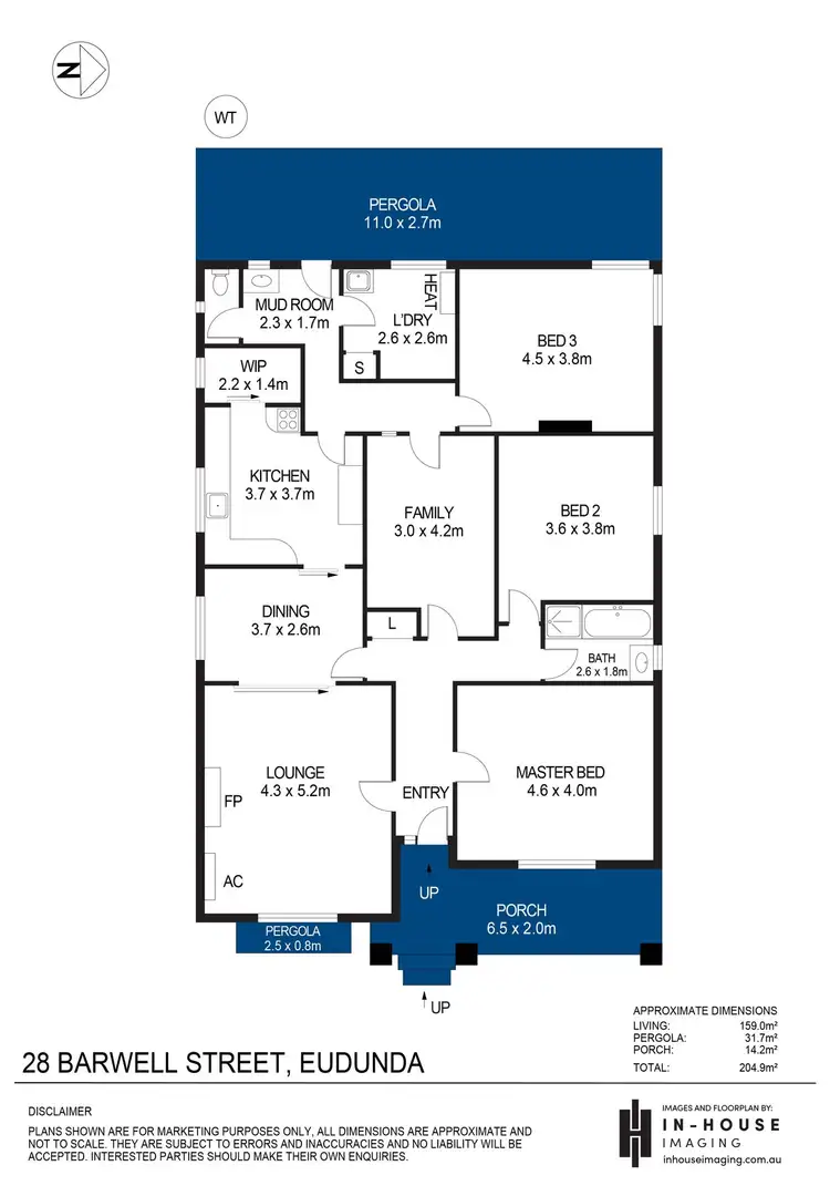 Floorplan of Homely house listing, 28 Barwell Street, Eudunda SA 5374