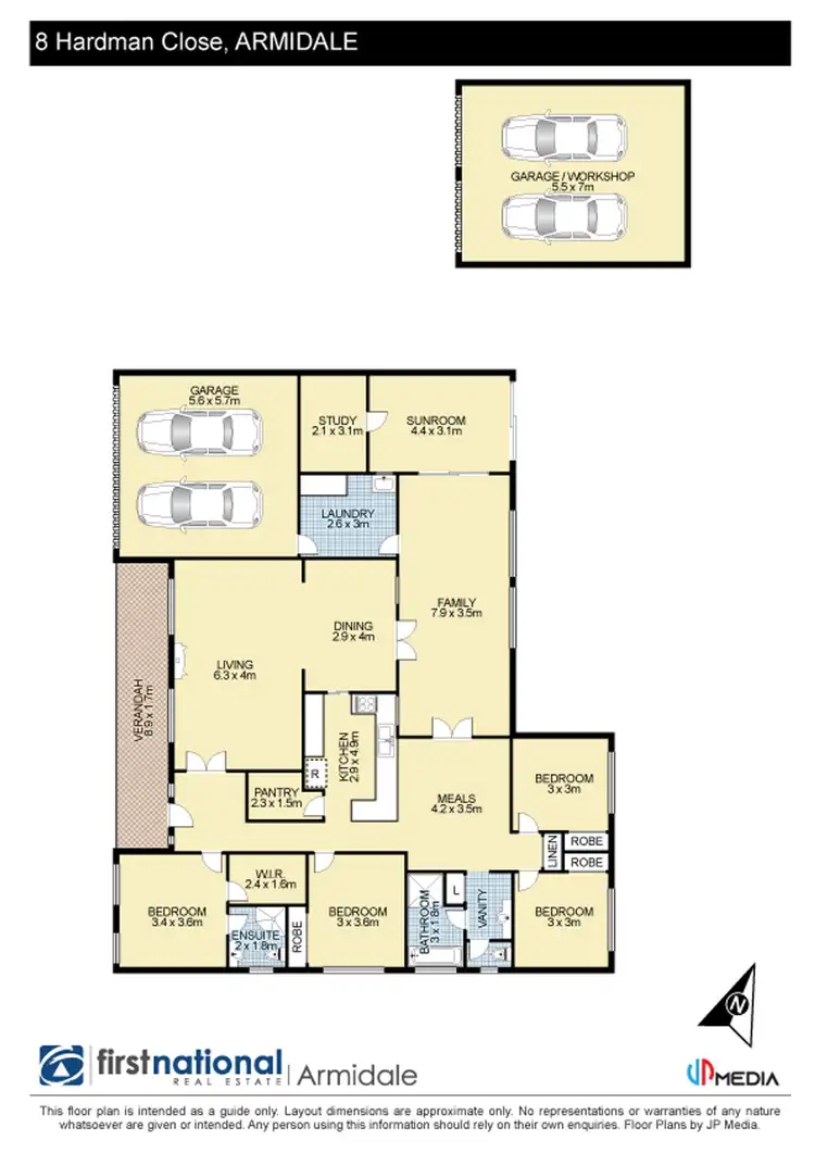 Floorplan of Homely house listing, 8 Hardman Close, Armidale NSW 2350