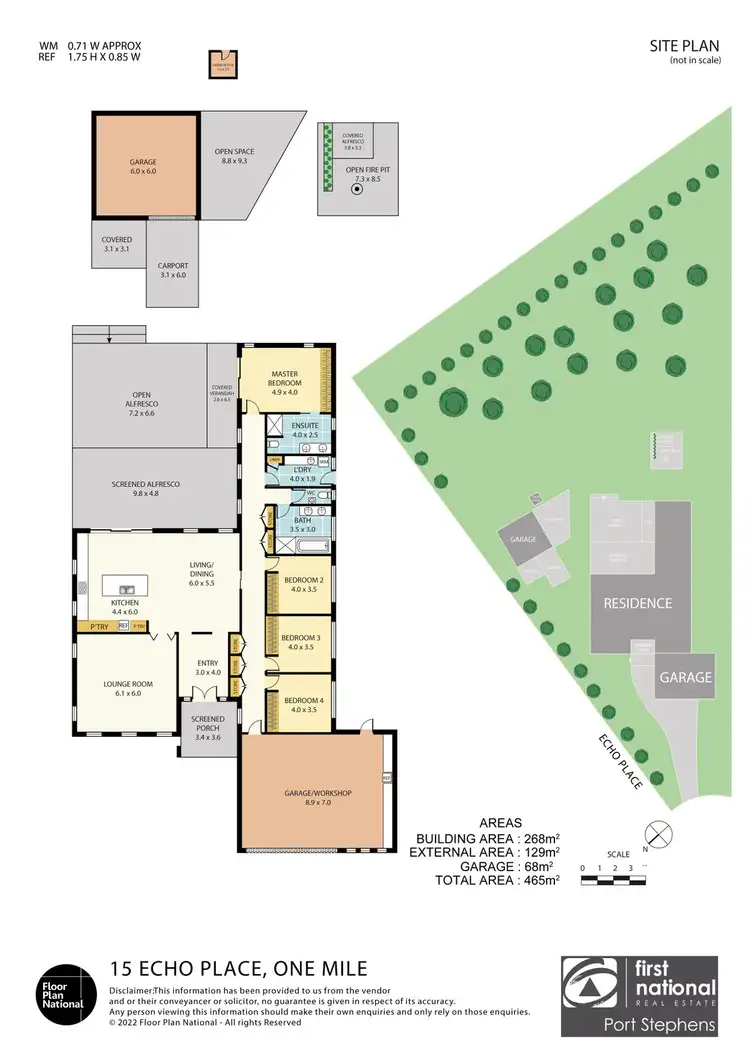 Floorplan of Homely house listing, 15 Echo Place, One Mile NSW 2316