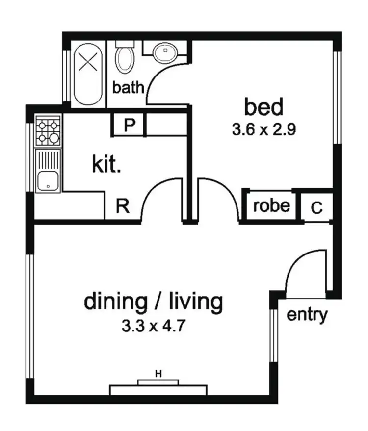 Floorplan of Homely apartment listing, 8/558 Moreland Road, Brunswick West VIC 3055