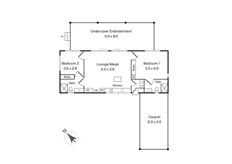 Floorplan of Homely house listing, 26 Bowen Street, Woodend VIC 3442