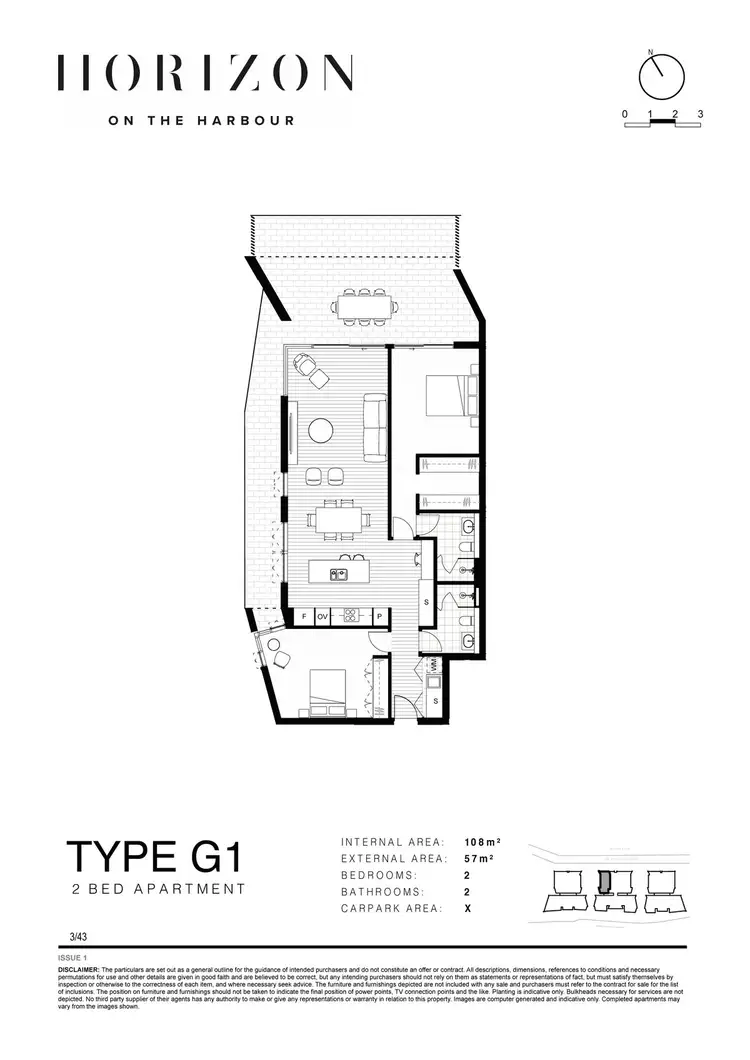 Floorplan of Homely apartment listing, G01/43 Honeysuckle Drive, Newcastle NSW 2300