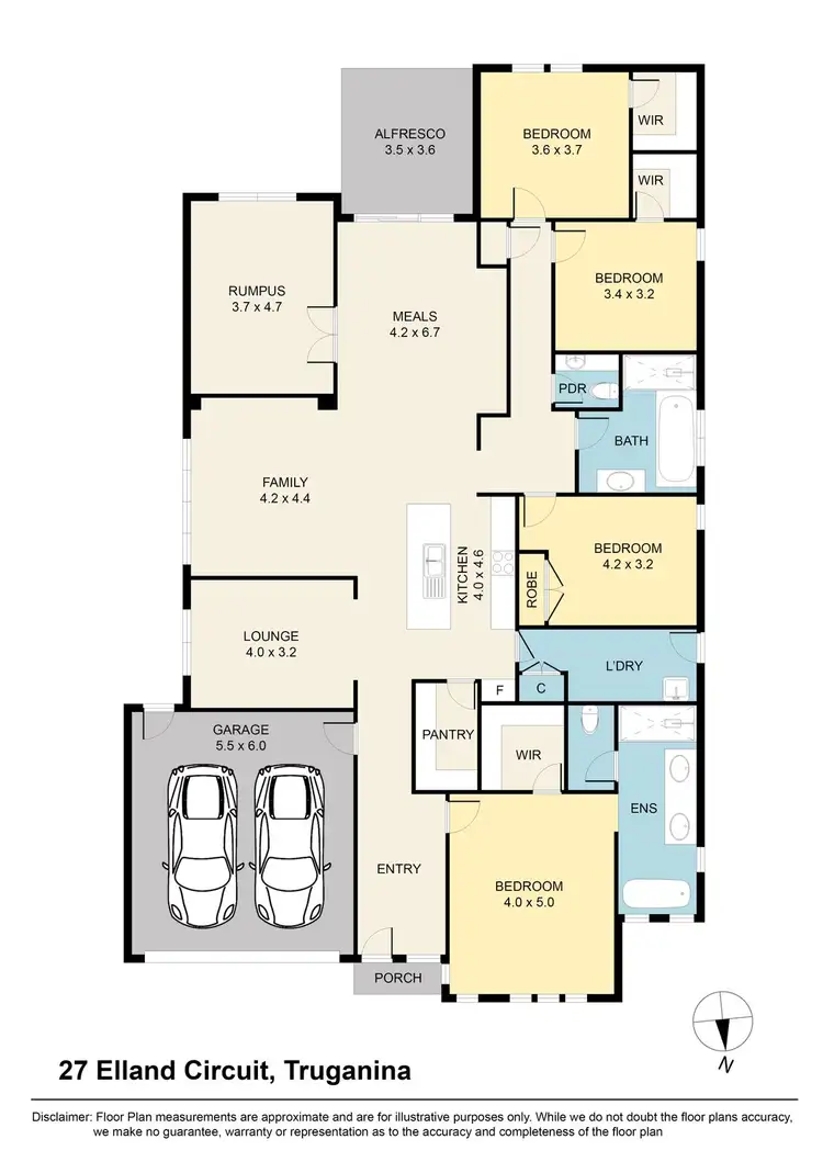 Floorplan of Homely house listing, 27 Elland Circuit, Truganina VIC 3029