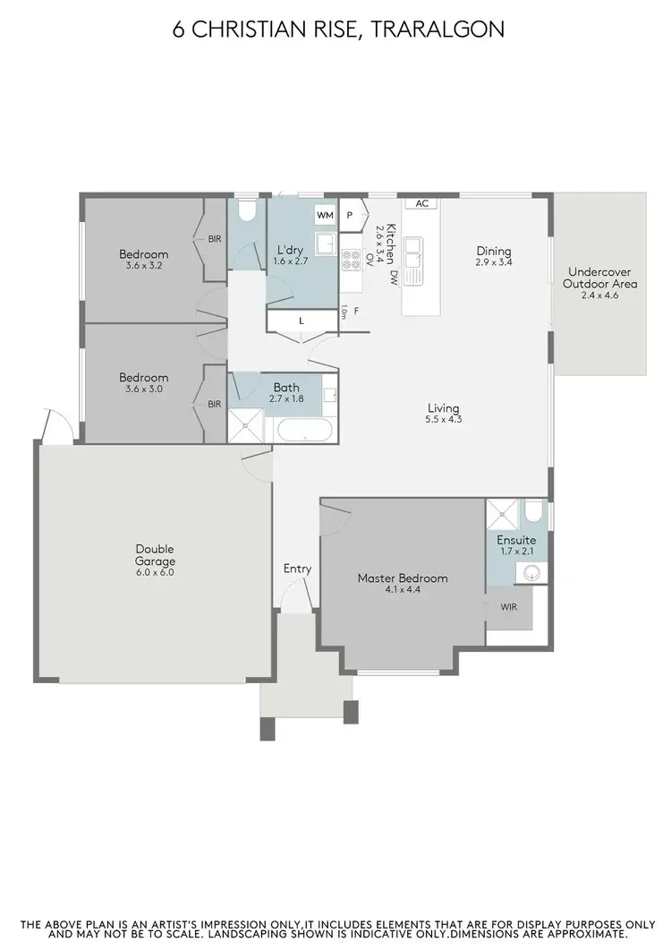 Floorplan of Homely townhouse listing, 6 Christian Rise, Traralgon VIC 3844
