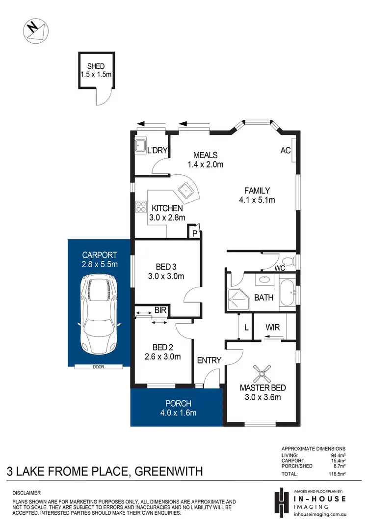 Floorplan of Homely house listing, 3 Lake Frome Place, Greenwith SA 5125
