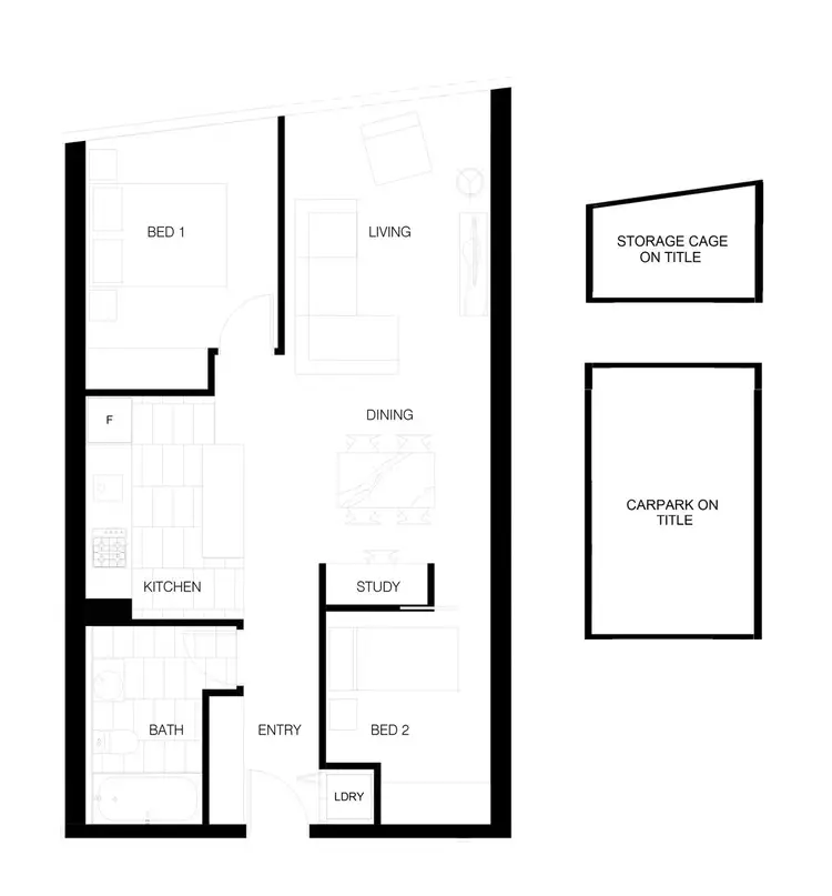 Floorplan of Homely apartment listing, 1914/18 Mt Alexander Road, Travancore VIC 3032