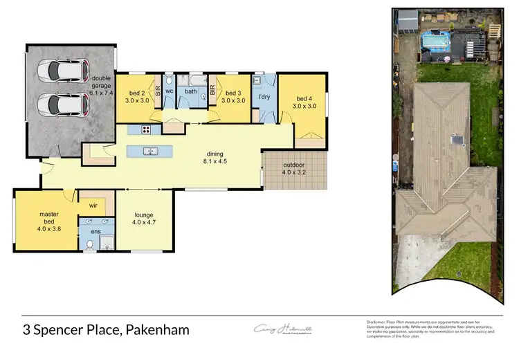 Floorplan of Homely house listing, 3 Spencer Place, Pakenham VIC 3810