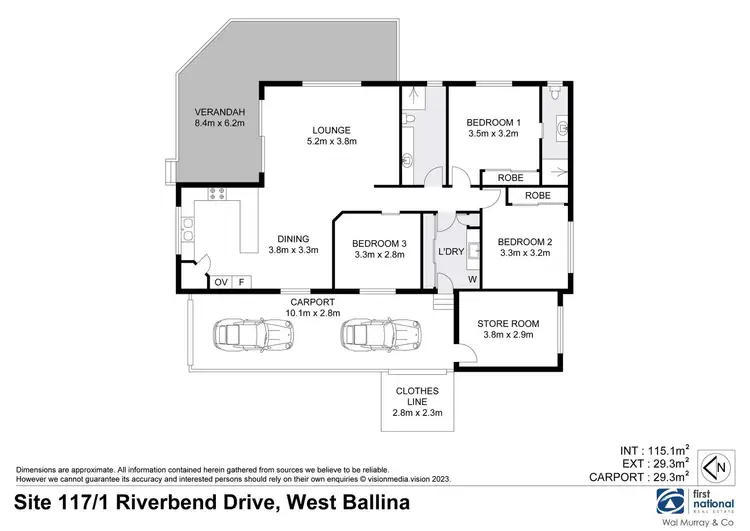 Floorplan of Homely house listing, 117/1 Riverbend Drive, West Ballina NSW 2478
