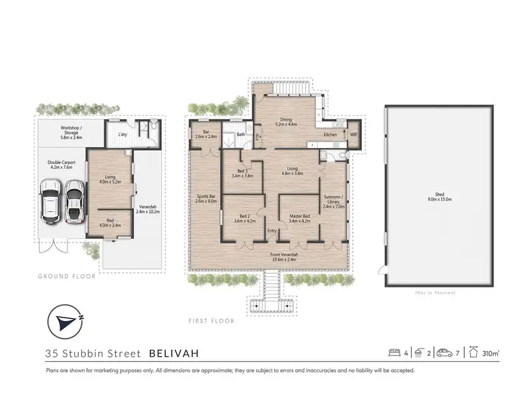 Floorplan of Homely rural property listing, 35 Stubbin Street, Belivah QLD 4207