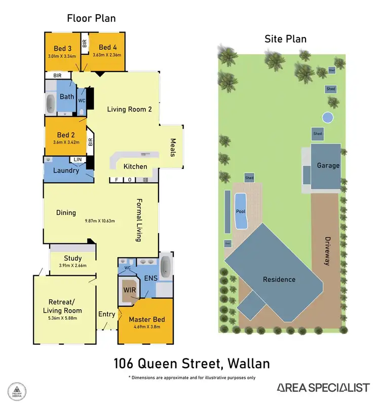 Floorplan of Homely rural property listing, 106 Queen Street, Wallan VIC 3756