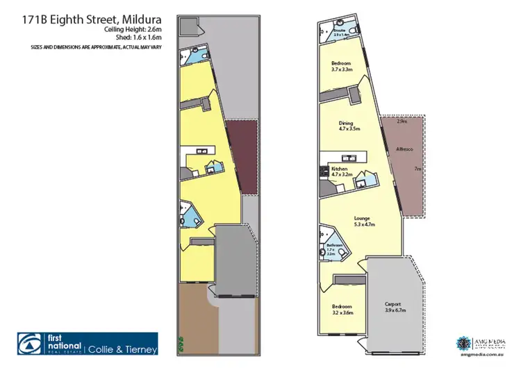 Floorplan of Homely townhouse listing, 171B Eighth Street, Mildura VIC 3500