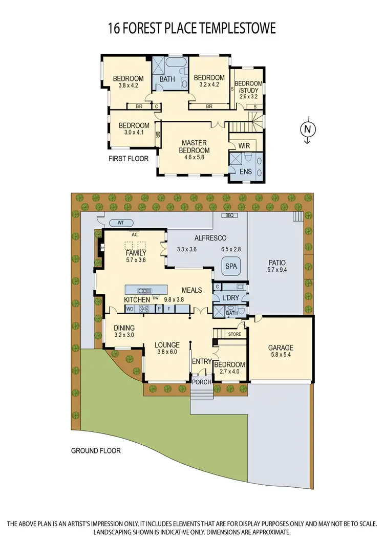 Floorplan of Homely house listing, 16 Forest Place, Templestowe VIC 3106