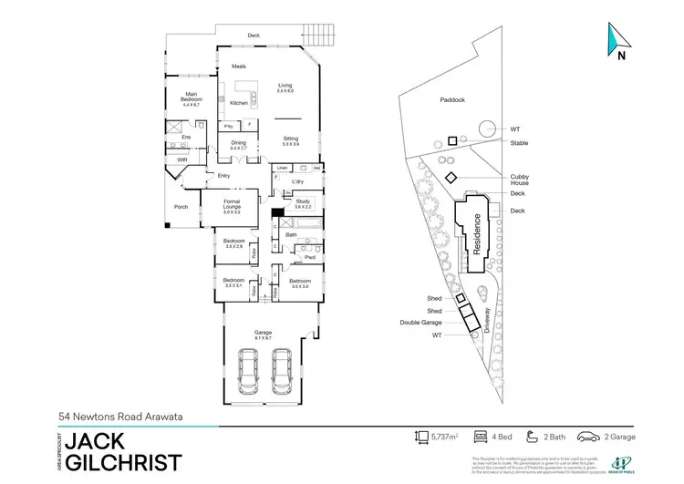Floorplan of Homely house listing, 54 Newtons Road, Arawata VIC 3951