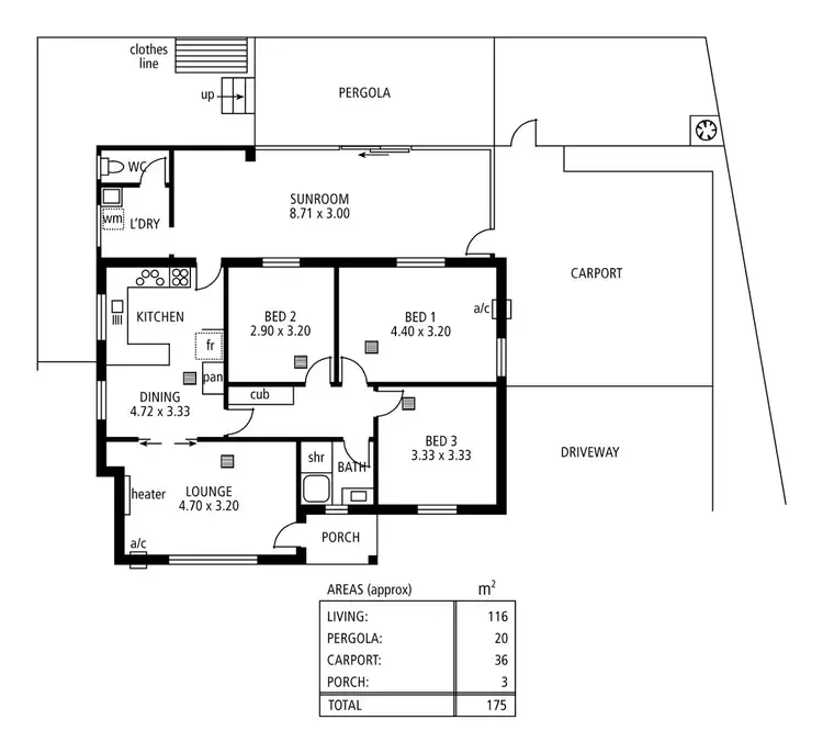 Floorplan of Homely house listing, 22 Audrey Avenue, Blair Athol SA 5084