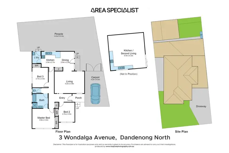 Floorplan of Homely house listing, 3 Wondalga Avenue, Dandenong North VIC 3175