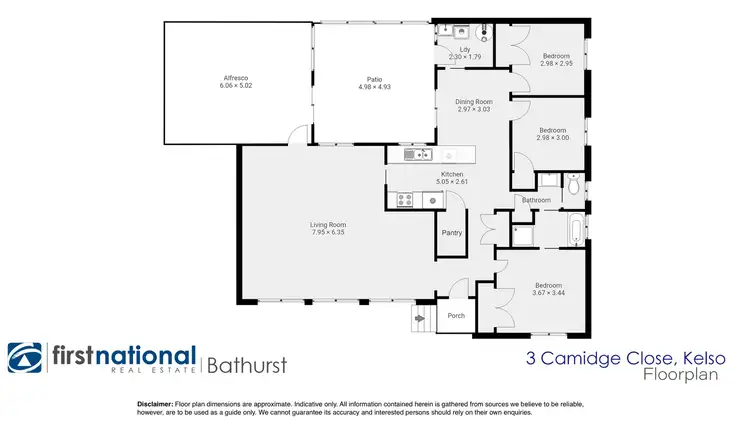 Floorplan of Homely house listing, 3 Camidge Close, Kelso NSW 2795