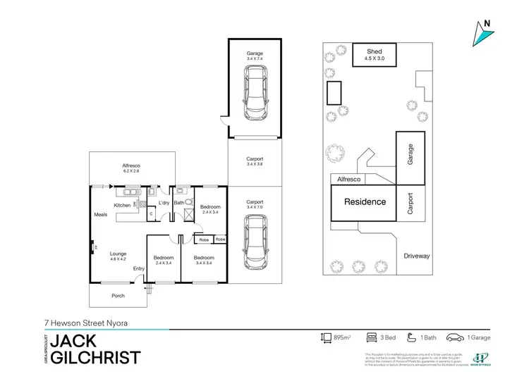 Floorplan of Homely house listing, 7 Hewson Street, Nyora VIC 3987