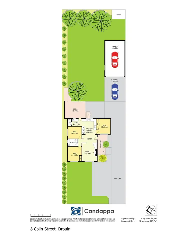 Floorplan of Homely house listing, 8 Colin Street, Drouin VIC 3818