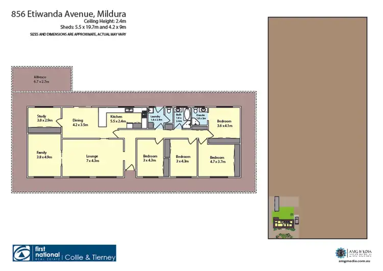 Floorplan of Homely house listing, 856-874 Etiwanda Avenue, Mildura VIC 3500
