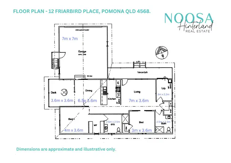 Floorplan of Homely house listing, 12 Friarbird Place, Pomona QLD 4568