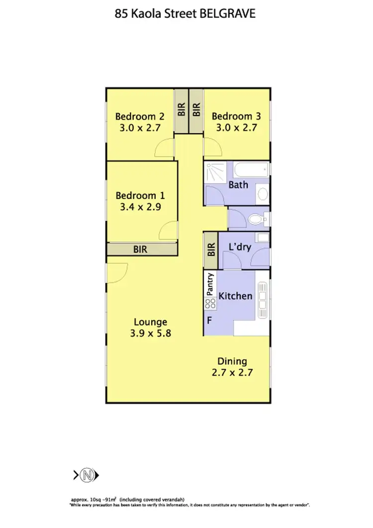 Floorplan of Homely house listing, 85 Kaola Street, Belgrave VIC 3160