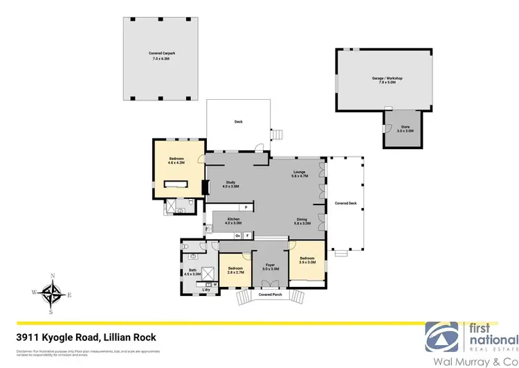 Floorplan of Homely house listing, 3935 Kyogle Road, Mount Burrell NSW 2484