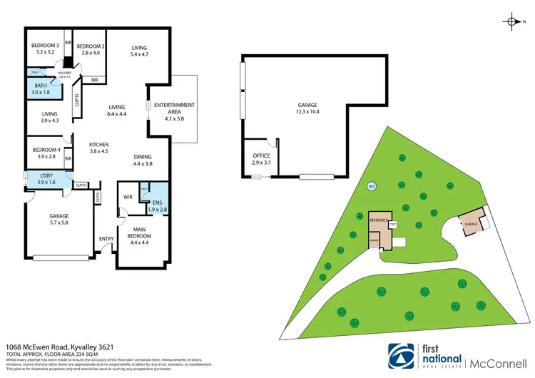 Floorplan of Homely house listing, 1068 McEwen Road, Kyvalley VIC 3621