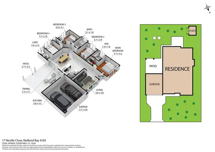 Floorplan of Homely house listing, 17 Neville Close, Redland Bay QLD 4165