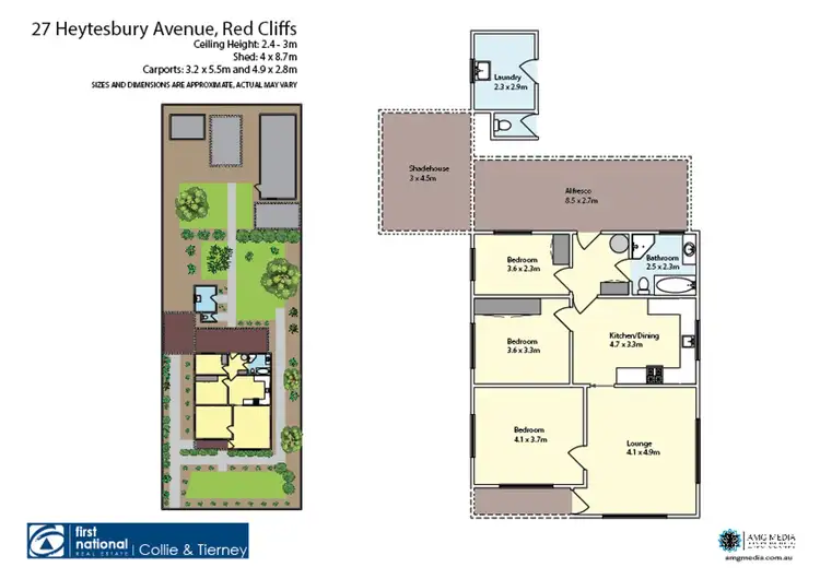 Floorplan of Homely house listing, 27 Heytesbury Avenue, Red Cliffs VIC 3496