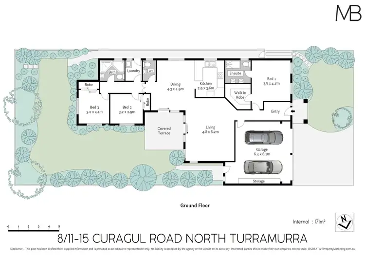 Floorplan of Homely house listing, 8/11-15 Curagul Road, Turramurra NSW 2074