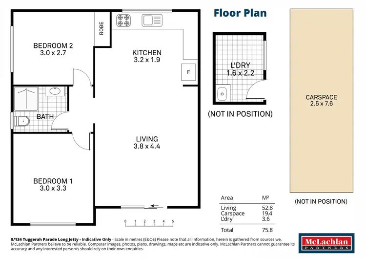 Floorplan of Homely unit listing, 8/134 Tuggerah Parade, Long Jetty NSW 2261