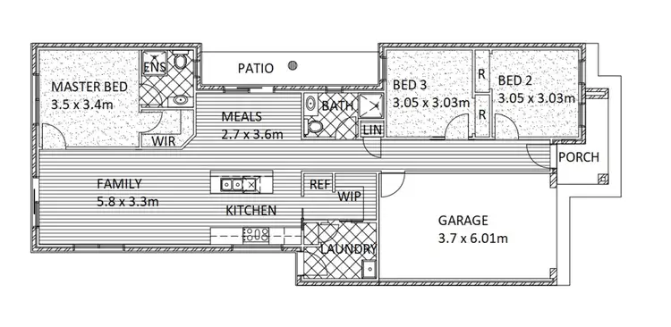Floorplan of Homely house listing, 7 Gecko Crescent, Clyde North VIC 3978