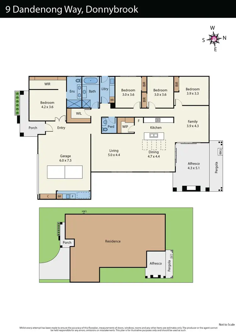 Floorplan of Homely house listing, 9 Dandenong Way, Donnybrook VIC 3064